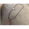Image 1 : NECKLACE - SOLITAIRE GEMSTONE ON ROPE TIE GEM SET IN DRAGON CLAW