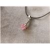 Image 2 : NECKLACE - SOLITAIRE GEMSTONE ON ROPE TIE GEM SET IN DRAGON CLAW