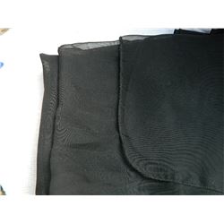 SHAWL, HIJAB - NEW - BLACK - 10 ½" X 54"