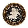 Image 2 : .999 Silver Sitting Bull $10 Casino Limited Native American Series Gaming Token