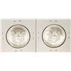 Image 2 : Lot of (2) 1986 $1 American Silver Eagle Coins