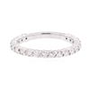 Image 2 : 14KT White Gold 0.52 ctw Diamond Ring