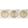 Image 1 : Lot of (3) 1925-S $1 Peace Silver Dollar Coins