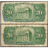 Image 2 : Lot of (2) 1935 $20 The Bank of Montreal Canada Notes