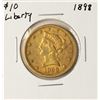 Image 1 : 1898 $10 Liberty Head Eagle Gold Coin