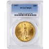 Image 1 : 1927 $20 St. Gaudens Double Eagle Gold Coin PCGS MS63