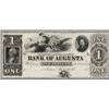 Image 1 : 1800's $1 Bank of Augusta Georgia Obsolete Note