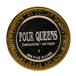 .999 Fine Silver Four Queens Casino Las Vegas $10 Limited Edition Gaming Token