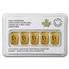 Image 1 : Lot of (5) 2016 Canada 1/10 oz Royal Canadian Mint $25 Gold Bars