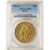 Image 1 : 1873-S Open 3 $20 Liberty Head Double Eagle Gold Coin PCGS XF45