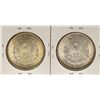 Image 2 : Lot of (2) 1896 $1 Morgan Silver Dollar Coins Nice Toning