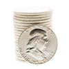 Image 1 : Roll of (20) Brilliant Uncirculated 1963 Franklin Half Dollar Coins