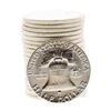 Image 2 : Roll of (20) Brilliant Uncirculated 1963 Franklin Half Dollar Coins