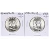 Image 1 : Lot of 1953-S & 1953-D Franklin Half Dollar Coins