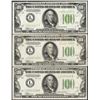 Image 1 : Lot of (3) 1934 $100 Federal Reserve Notes San Francisco