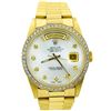 Image 1 : Rolex Mens Day-Date President 18KT Yellow Gold 36mm MOP Diamond Dial Watch