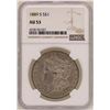 Image 1 : 1889-S $1 Morgan Silver Dollar Coin NGC AU53