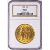 Image 1 : 1904 $20 Liberty Head Double Eagle Gold Coin NGC MS63