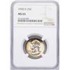 Image 1 : 1950-D Washington Quarter Coin NGC MS65