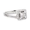 Image 1 : 14KT White Gold 1.21 ctw Diamond Ring