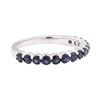 Image 1 : 14KT White Gold 1.00 ctw Sapphire Ring