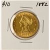 Image 1 : 1882 $10 Liberty Head Eagle Gold Coin