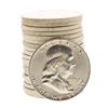 Image 1 : Roll of (20) Brilliant Uncirculated 1957-D Franklin Half Dollar Coins