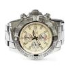 Image 1 : Breitling Mens Super Avenger II Stainless Steel 48mm Cream Stick Dial Watch
