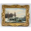 Image 2 : Signed Keenig Oil on Board Dutch Landscape 1840