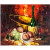 Image 1 : Oil on Canvas Still Life Signed Illegibly