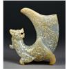 Image 1 : 19th. C. Chinese Celadon Jade Pixiu Libation Cup