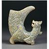 Image 2 : 19th. C. Chinese Celadon Jade Pixiu Libation Cup