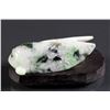 Image 1 : Chinese Spinach Green Jadeite Carved Cicada Toggle
