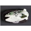Image 3 : Chinese Spinach Green Jadeite Carved Cicada Toggle