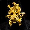 Image 1 : 24K Gold Fish GSK Ring Qian Zu Jin Mark