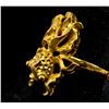 Image 2 : 24K Gold Fish GSK Ring Qian Zu Jin Mark