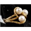 Image 2 : 14k Yellow Gold Pearl Ring