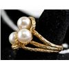 Image 3 : 14k Yellow Gold Pearl Ring