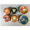 Image 2 : Set of 6 Qing Chinese Bronze Cloisonne Cases