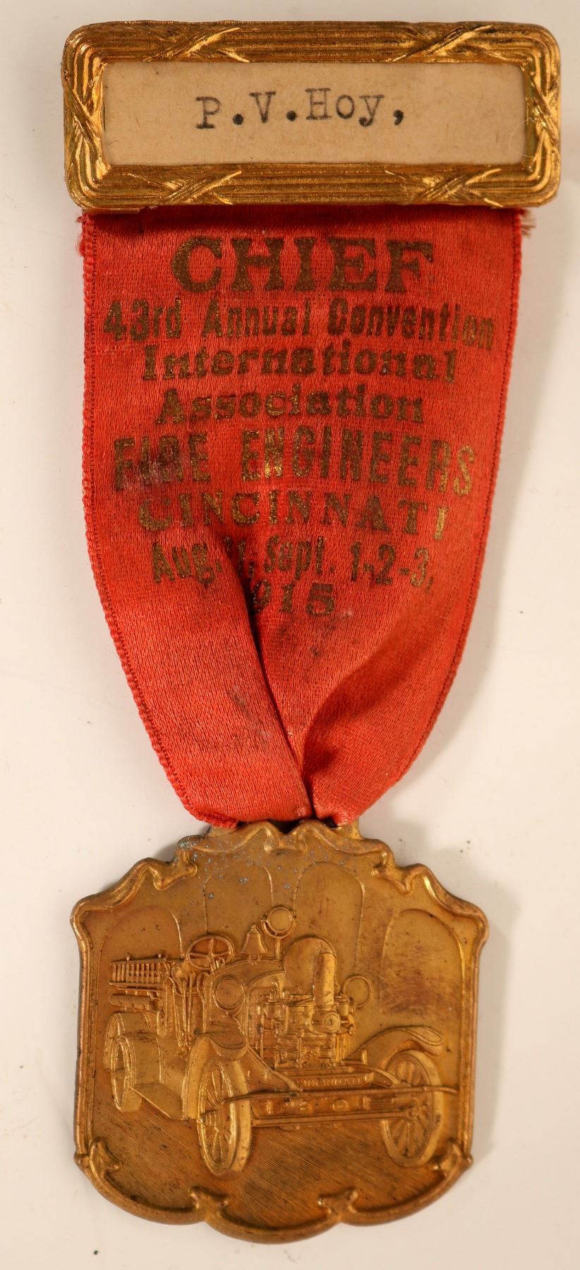 Chief Ribbon Cincinnati, OH Fire Chief Ribbon (101741)