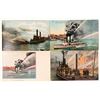 Image 1 : Fire Boat Postcards (4)  (101785)