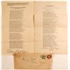 Image 1 : Lincoln Related-Edwin Markham Letter & Signed Poems  (57758)