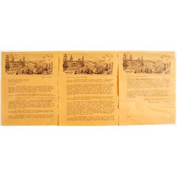 Emigrant Trail, CA 3 Page Letter  (81562)