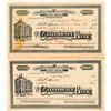 Image 1 : California Bank Stock Certificate Pair  (100759)