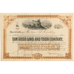 San Diego Land and Town Company Stock  (991963)