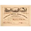 Image 1 : Stanislaus Central Bridge Company Stock Certificate (Gold Rush)  (103446)