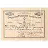 Image 1 : Evergreen Cemetery Association Stock Certificate (Leadville)  (91789)