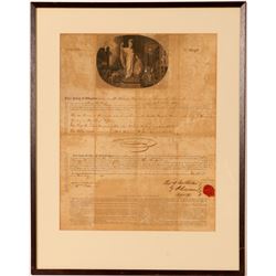 Very Old Fire Insurance Policy  (91536)