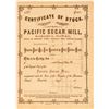Image 1 : Pacific Sugar Mill Stock Certificate  (101560)
