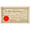Image 1 : The Moana Hotel Company Stock Certificate  (101551)